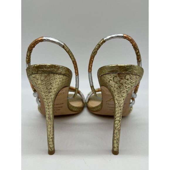 Brian Atwood Slingback Open Toe Heels Size 6.5 - Picture 4 of 7